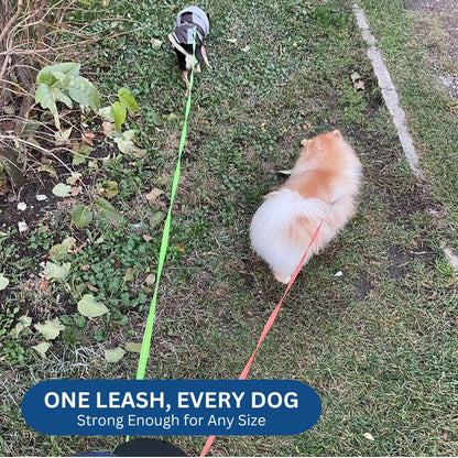 PetVera™ Innovative Dual Dog Leash - Tangle-Free Design with LED Light & 360° Swivel Feature