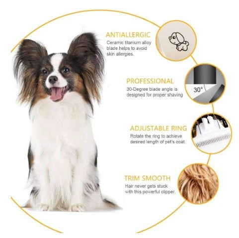 PetVera™ Low-Noise Pets Hair Trimmer