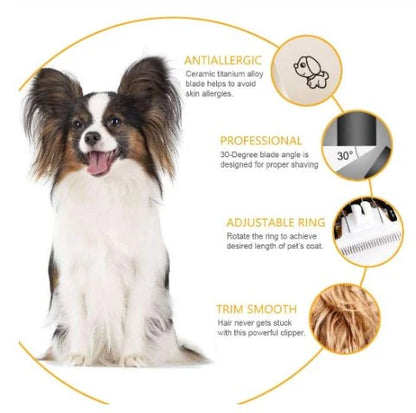 PetVera™ Low-Noise Pets Hair Trimmer