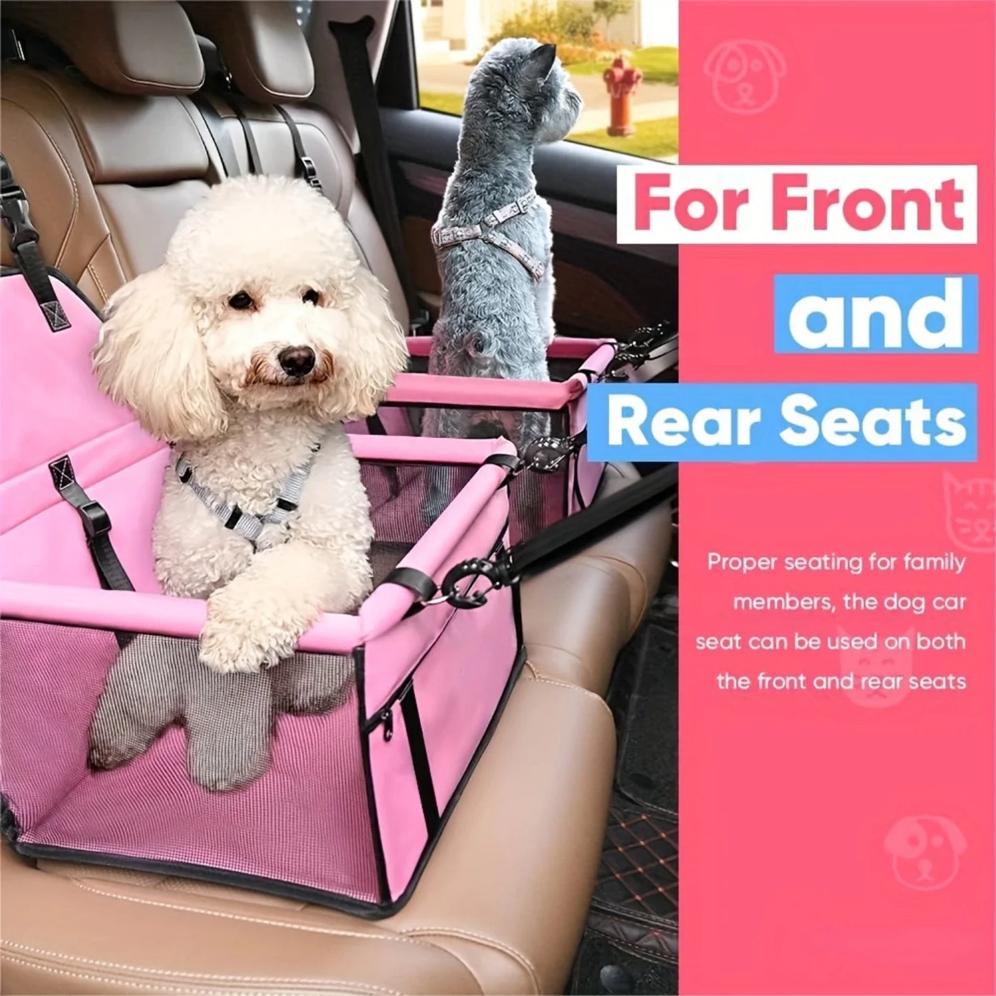 PetVera™ Waterproof Dog Seat Carrier