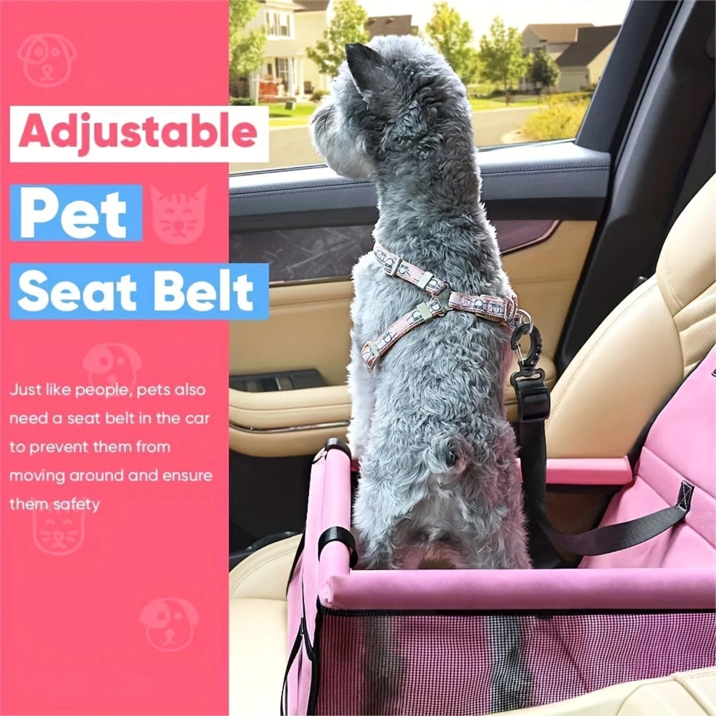 PetVera™ Waterproof Dog Seat Carrier